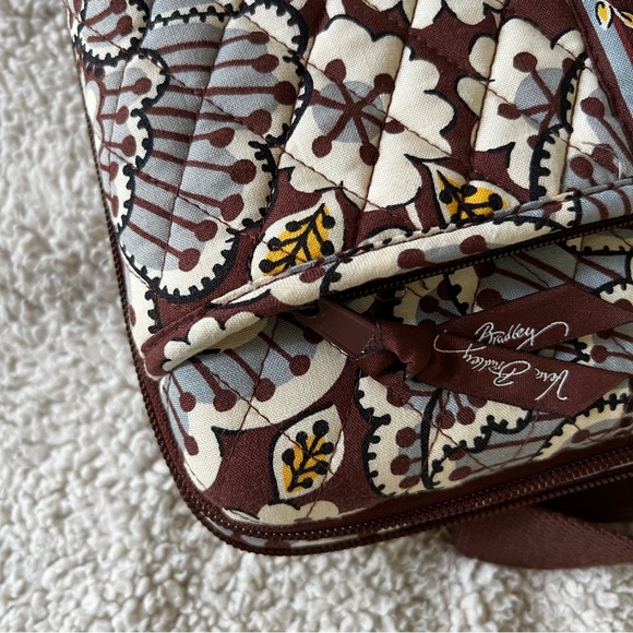 Vera Bradley Slate Blooms hard shell iPad crossbody case bag retired pattern - Picture 6 of 14